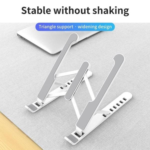 Adjustable Laptop Stand Holder with Built-in Foldable Legs and High Quality Fibre